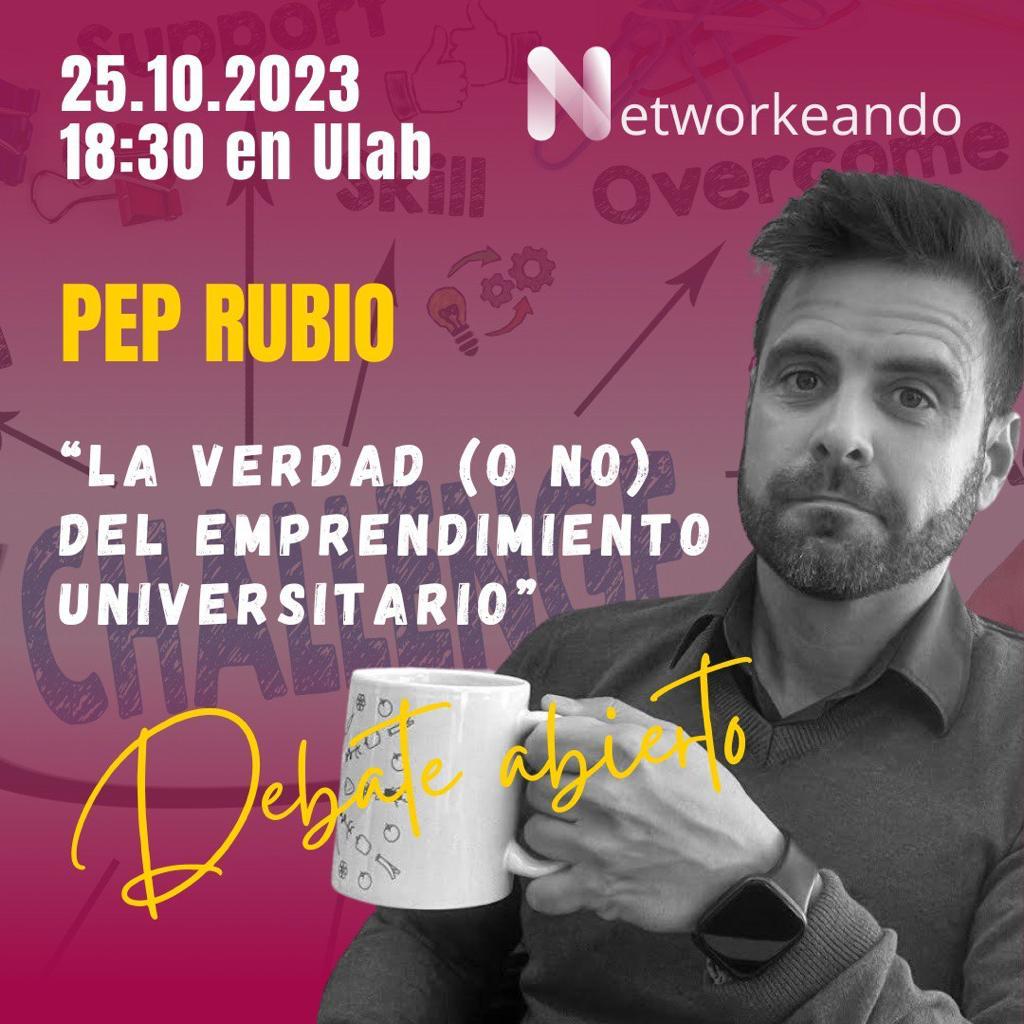 Pep Rubio, Debate sobre el emprendimiento en la Universidad de Alicante.